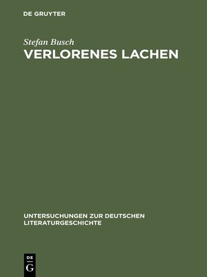 cover image of Verlorenes Lachen